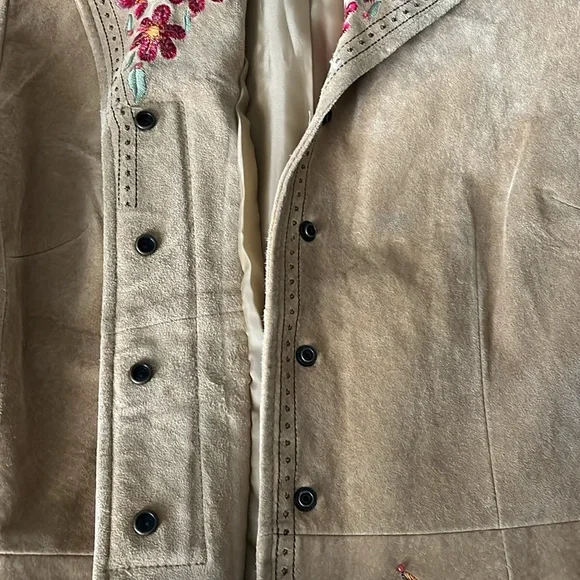 Margaret Godfrey leather suede jacket - Picture 6 of 7